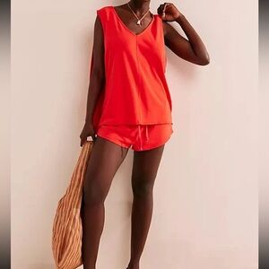 Free People FP Beach Free Est Santina Tank Top Coral S
